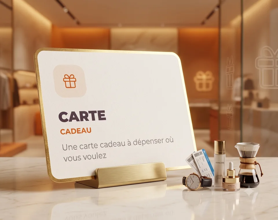 Carte cadeau - Une carte cadeau à dépenser où vous voulez